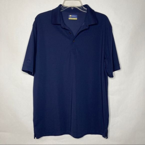 Jack Nicklaus Blue Golf Polo Shirt Short Sleeve Large - Picture 7 of 7